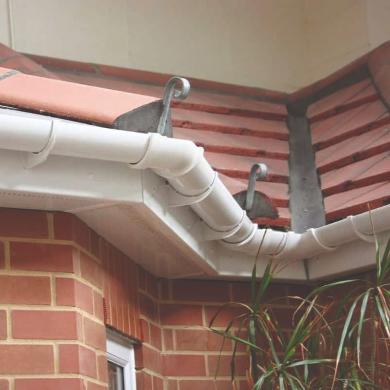 White UPVC fascias and guttering